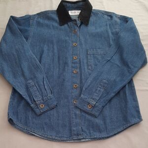 Vintage Beth & Me Denim Blue Shirt - Size M